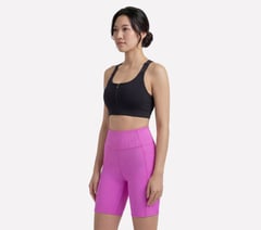 GO WALK Zip Front Bra — BLACK 3