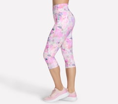 GO WALK Seascape Floral Capri — CORAL / MULTI 3