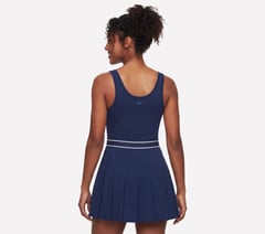 Court Pleated Dress — NAVY 2