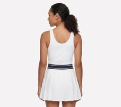 Court Pleated Dress — WHITE 2
