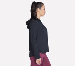 GO WALK Everywhere Tunic Hoodie — BLACK 3