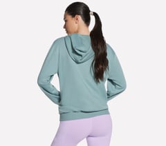 Collegiate Pullover Hoodie — LIGHT GRAY / TURQUOISE 2