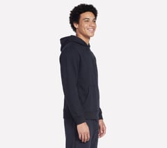 Elevated Terry Hoodie — BLACK 3