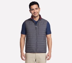 GO SHIELD Cozy Fit Altitude Reversible Vest — BLACK / CHARCOAL 1