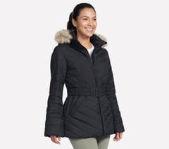 On-The-GO GO SHIELD Cozy Fit Belted Parka — BLACK 1