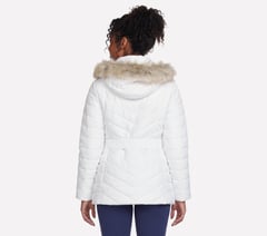 On-The-GO GO SHIELD Cozy Fit Belted Parka — WHITE 2