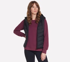 Performance Elite Cozy Fit Hooded Vest — BLACK 1