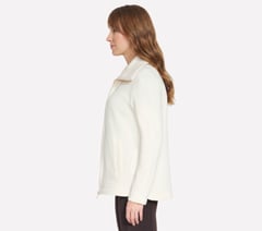 GO SNUGGLE Tunic Full Zip Jacket — OFF WHITE 3