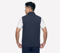 GO GOLF GO WALK Ottoman Vest — CHARCOAL / NAVY 2