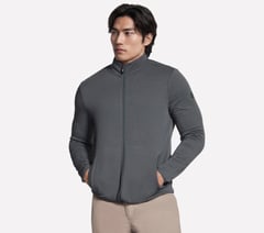The Hoodless Hoodie Ottoman Jacket — GREEN / BLACK 1