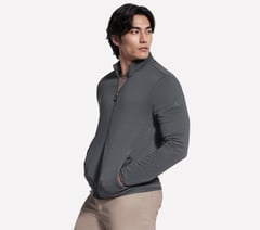 The Hoodless Hoodie Ottoman Jacket — GREEN / BLACK 3