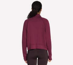 Cozy Luxe Jacket — BURGUNDY / PINK 2