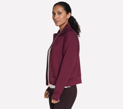 Cozy Luxe Jacket — BURGUNDY / PINK 3