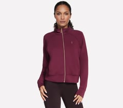 Cozy Luxe Jacket — BURGUNDY / PINK 4