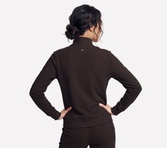 GO LUXE Rib Jacket — CHOCOLATE / BLACK 2