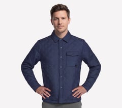 GO SHIELD Cozy Fit Altitude Bonded Jacket — CHARCOAL / NAVY 1