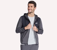 Harry Kane Weekend Full Zip Hoodie — BLACK / CHARCOAL 5