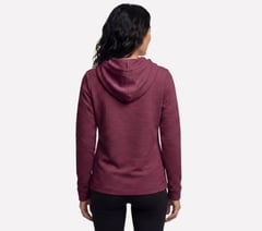 GO WALK Everywhere Tunic Jacket — BURGUNDY / PINK 2