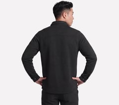 GO WALK Ottoman Shirt Jacket — BLACK 2