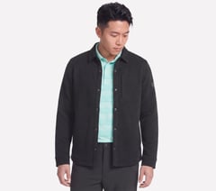 GO WALK Ottoman Shirt Jacket — BLACK 3