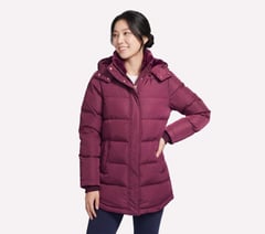 On-The-GO Cozy Fit Down Parka — BURGUNDY / PINK 3