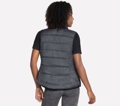 Cozy Fit Printed Vest — WHT / BLACK / SILVER 2