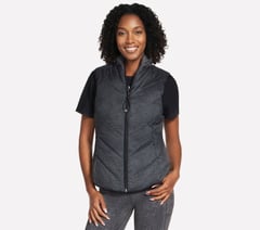 Cozy Fit Printed Vest — WHT / BLACK / SILVER 4