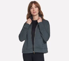 GO WALK Diamond Jacket - Cozy Fit — GREEN / BLACK 5