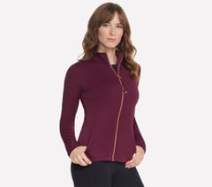 GO FLEX Harmony Full Zip Jacket — BURGUNDY / PINK 4