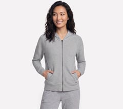 GO Luxe Ottoman Jacket — LIGHT GRAY / WHITE 1