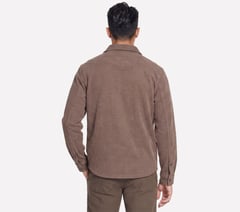 Sherpa Lined Quilted Jacket — BROWN / NATURAL 2