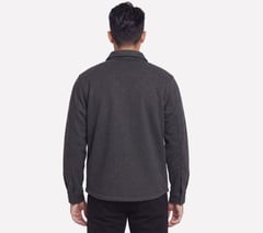 Sherpa Lined Quilted Jacket — CHARCOAL 2