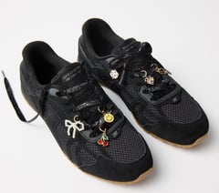 Shoelaces With Charm Set - Glitter — MULTI 3