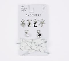 Shoelaces With Charm Set - Foil Hearts — SILVER 1