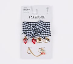 Shoelaces With Charm Set - Gingham — MULTI 1
