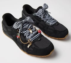 Shoelaces With Charm Set - Gingham — MULTI 2