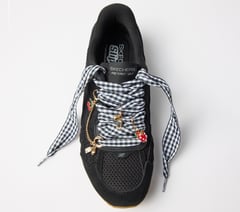Shoelaces With Charm Set - Gingham — MULTI 3