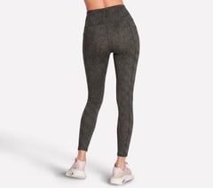 GO WALK Printed Full Length High-Waisted Legging — BROWN / LIME 2