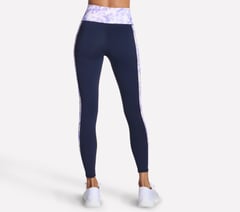 GO WALK Block Full Length High-Waisted Legging — WHITE / PURPLE / PINK 2