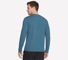 GO DRI All Day Long Sleeve Tee — NAVY / GRAY 2