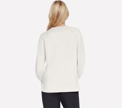 Cozy Luxe Crewneck — OFF WHITE / MAUVE 2