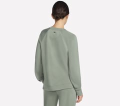 Cozy Luxe Crewneck — TAUPE / OLIVE 2