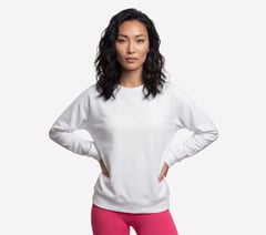 Cozy Luxe Crewneck — WHITE 1