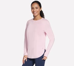 GO DRI Swift Long Sleeve Tunic Crew — LILAC 3