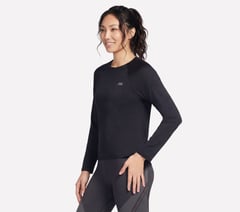 GO DRI Stride Long Sleeve Crew — BLACK 3