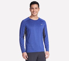 GO DRI Circuit Long Sleeve Tee — BLUE 1