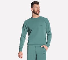 Skechers Cozy Luxe Elevate Crew — STONE / OLIVE 1