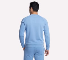 Skechers Cozy Luxe Elevate Crew — WHITE / PERIWINKLE 2