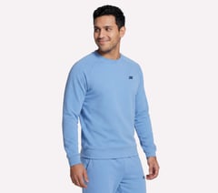Skechers Cozy Luxe Elevate Crew — WHITE / PERIWINKLE 3