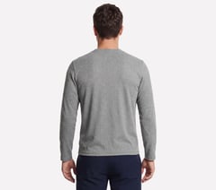 Off Duty Henley — CHARCOAL 2